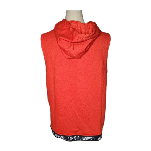 Rue21 Girls Sleeveless Red Hoodie Top Sz L - Picture 4 of 7